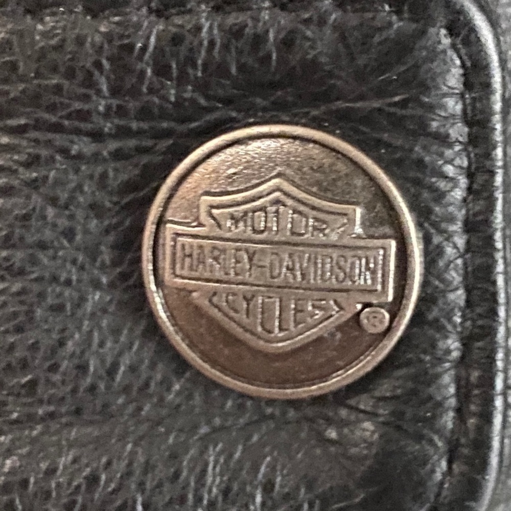 Authentic Harley Davidson Miss Enthusiast Leather Jacket EUC Size 1W - Picture 5 of 6
